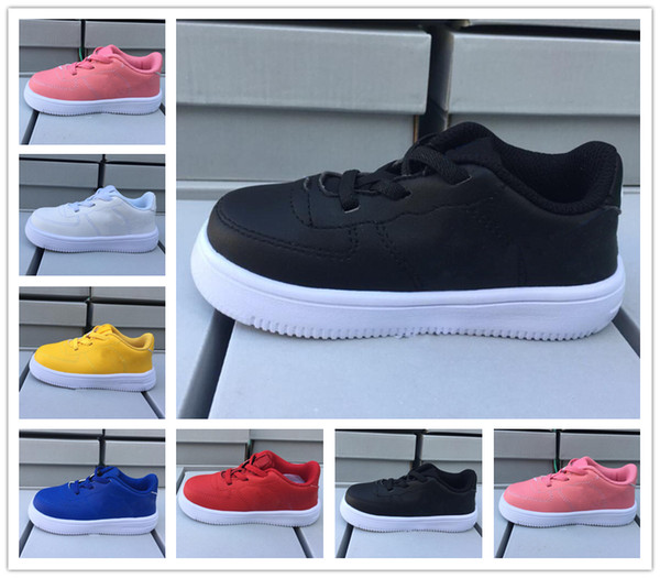 Brand Baby kids Sneakers Trainers boys girls Air High-Low Cut Purple One 1 Dunk Shoes Sport Skateboarding Children Shoes US 6C-3Y