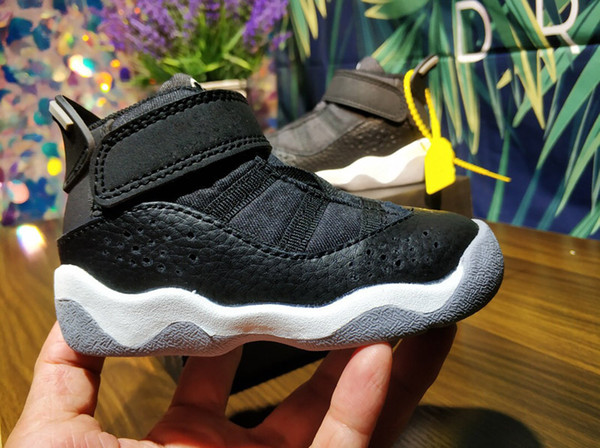Discount Kids 6 13 rings baby Basketball Shoes unc gold black red kid 6s 13s toddler Boys Sneakers Children Sports low trainers size 22-37