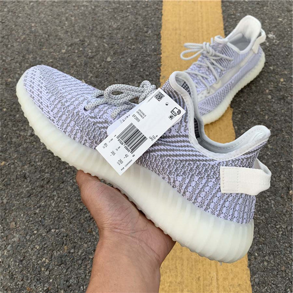 2018 New Authentic 350 V2 Static Kanye West Man Women Outdoor Shoes Butter Sesame Zebra Semi Frozen Yellow EF2905 Sneakers With Box