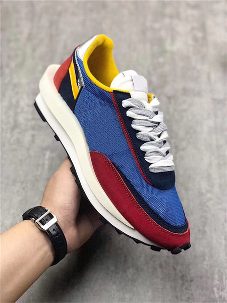 Authentic 2019 LD LDV Waffle Sacai VARSITY Blue Green GUSTO Multi Daybreak Blazer Mid Dunk BV0073-400 BV0073-300 Men Outdoor Shoes With Box