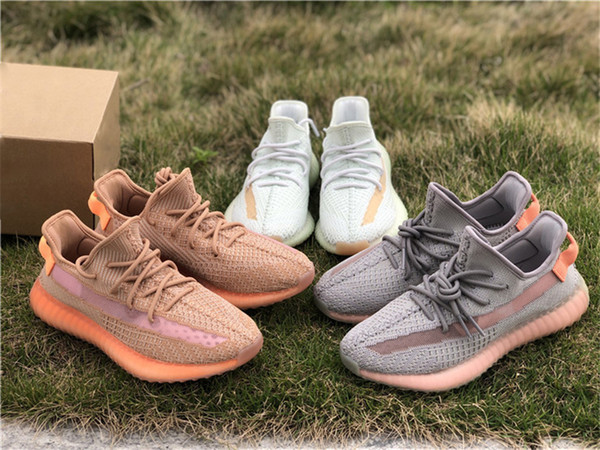 2019 Authentic 350 V2 Hyperspace EG7491 Kanye West Outdoor Shoes For Men Women True Form EG749 Clay EG7490 Butter Running Shoes Size 5-12