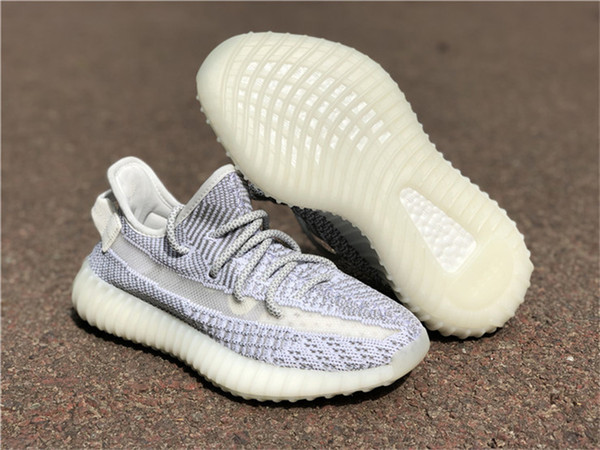 2018 Hot Authentic 350 V2 Static Kanye West Outdoor Shoes For Men Women Butter Sesame Zebra Semi Frozen Yellow EF2905 Sneakers Size 5-12