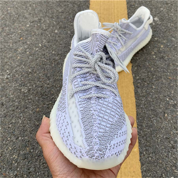 2018 Hottest Authentic 350 V2 Static Kanye West Man Women Outdoor Shoes Butter Sesame Zebra Semi Frozen Yellow EF2905 Sneakers Size 5-12