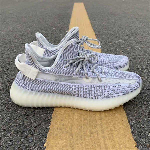 2018 New Authentic 350 V2 Static Kanye West Man Women Outdoor Shoes Butter Sesame Zebra Semi Frozen Yellow EF2905 Limited Sneakers Size 5-12