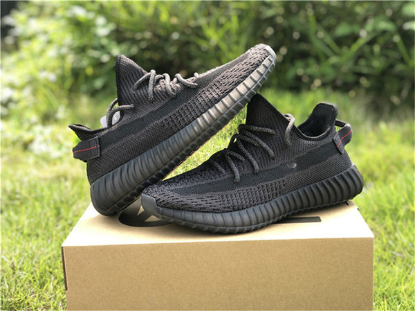 2019 Newest Authentic 350S V2 Black FU9161 Kanye West Man Women Athletic Shoes GID Glow In The Dark EH5360 Clay Zebra Sneakers With Box