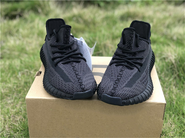 2019 Hottest Authentic 350S V2 Black FU9161 Kanye West Man Women Athletic Shoes GID Glow In The Dark EH5360 Clay Zebra Sneakers With Box