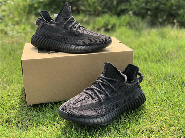 2019 Hot Authentic 350S V2 Black FU9161 Kanye West Athletic Shoes For Men Women GID Glow In The Dark EH5360 Clay Zebra Sneakers With Box