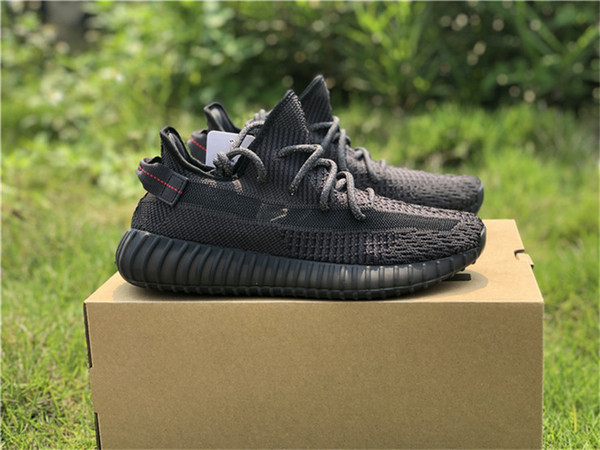 2019 Newest Authentic 350S V2 Black FU9161 Kanye West Athletic Shoes For Men Women GID Glow In The Dark EH5360 Clay Zebra Sneakers With Box