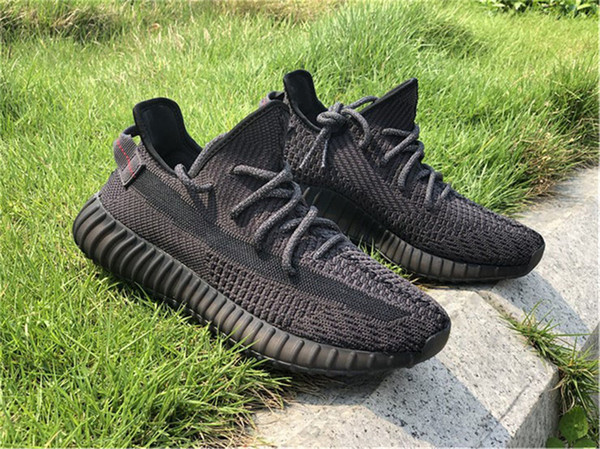 2019 Authentic 350S V2 Black FU9161 Kanye West Man Women Athletic Shoes GID Glow In The Dark EH5360 Clay Zebra Athletic Sneakers With Box