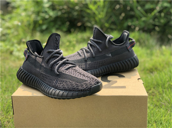 2019 New Authentic 350S V2 Black FU9161 Kanye West Athletic Shoes For Men Women GID Glow In The Dark EH5360 Clay Zebra Sneakers Size 5-12