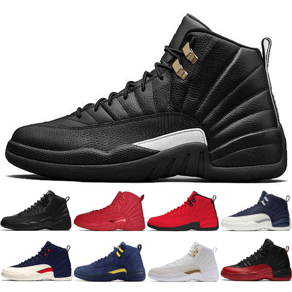 Cheap 12s Winterized WNTR Gym Red Michigan Mens Basketball Shoes The Master Flu Game Taxi Wings UNC Black 12 men sneakers trainers