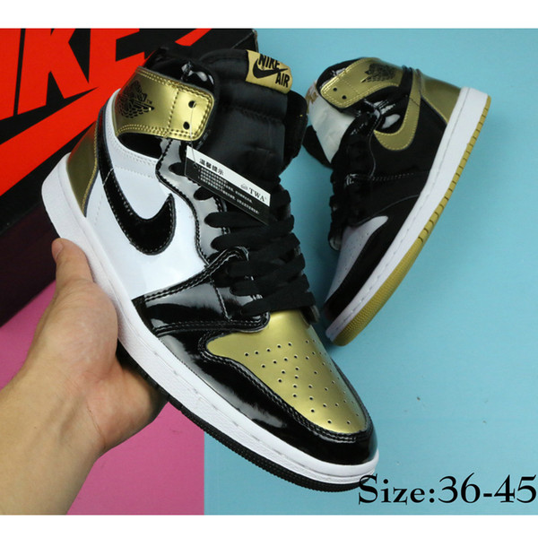 Fashion designer sneakers men women basketball shoes 1 1s j1 white black red gold blue orange grey