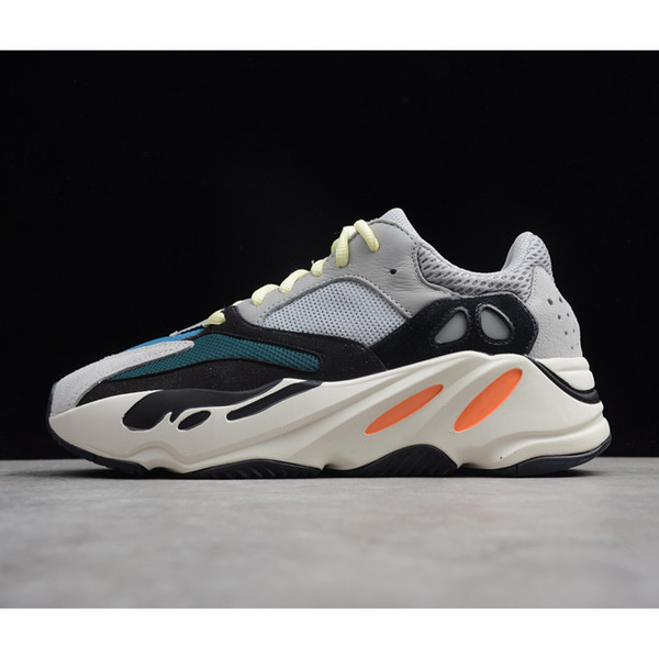 Hot Fashion designer shoes men women wave runner 500 700 boost running shoes Kanye West sneakers for cheap