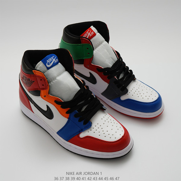 Brand mens womens fashion designer shoes sneakers j1 1s jd 1 high sports basketball shoes white black red blue grey orange