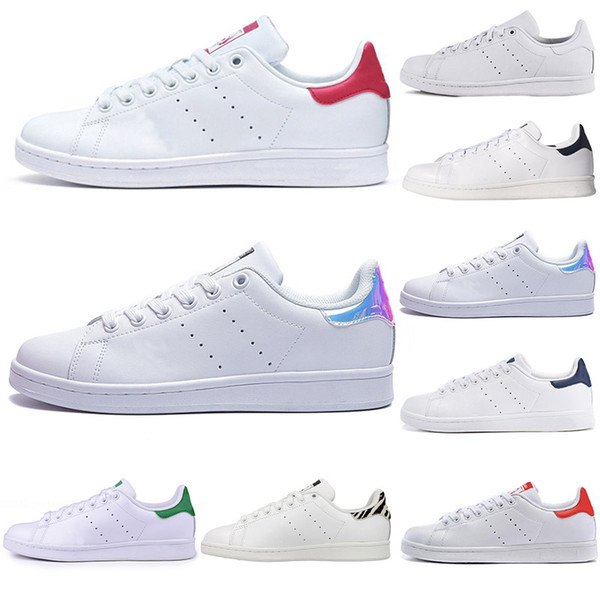 2019 High quality new stan shoes fashion brand smith sneakers leather men women sport jogging sneaker classic flats youth Casual shoes