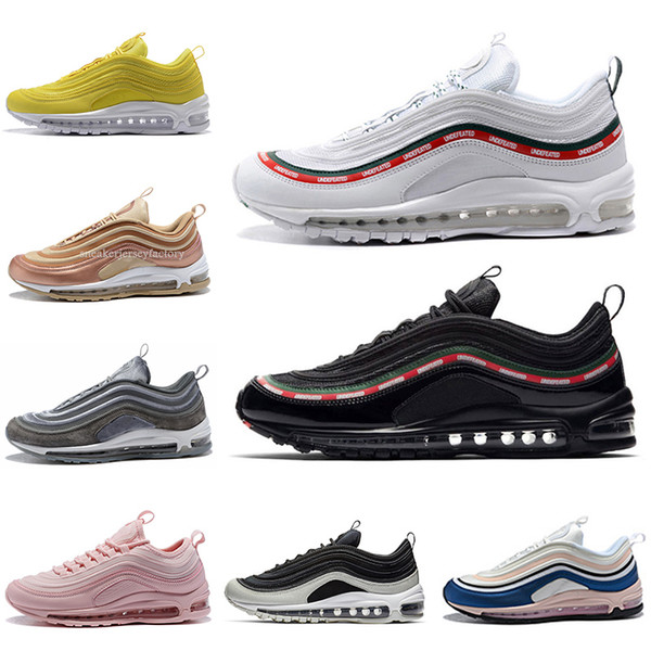 Air 97 running shoes men women Black Bullet Triple white OG Sliver Bullet mens trainers Hiking Walking Outdoor 97s shoe sports sneakers