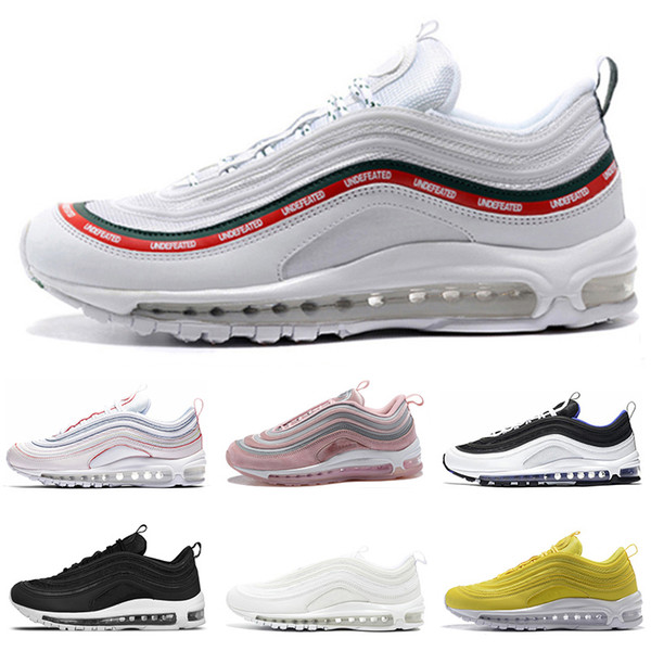 Hot Air 97 Shoes south beach Premium Silver Bullet 97s Triple White Balck Metallic pink yellow mens womens maxes shoes Sports Sneaker