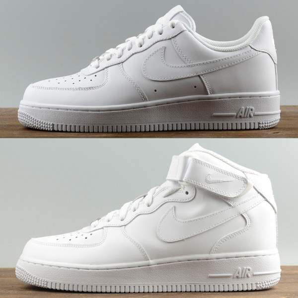 Buy Brand airlis mens womens fashion designer shoes sneakers af1 all white black forces 1 one low high classic