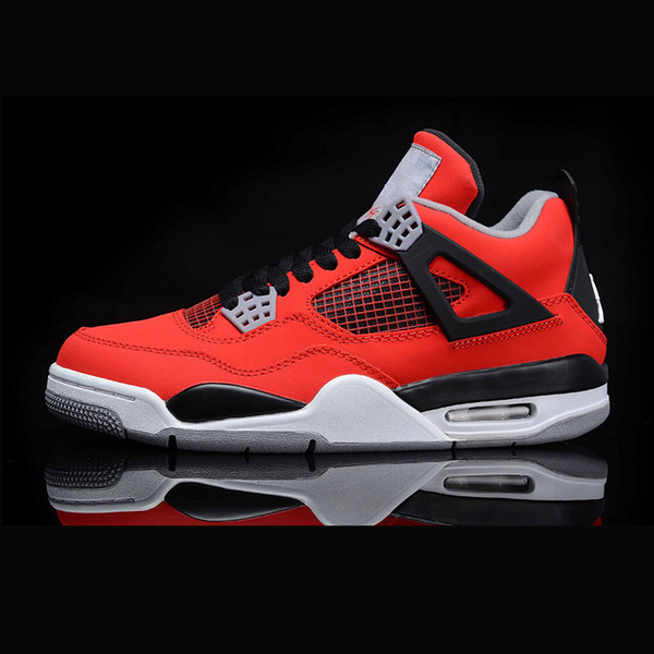 Top quality retro mens fashion designer outdoor shoes sneakers 4s 6s chaussures 4 6 white black red basketball for cheap