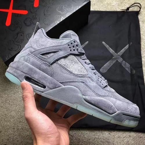2018 KAWS 4 Basketball Shoes XX Kaws Cool Grey Glow Men Best Quality Kaws Cool Grey sports shoes drop shipping