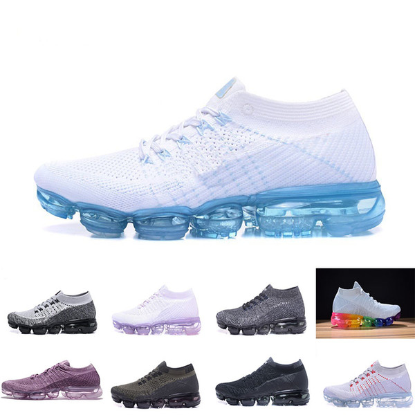 2018 Mens Running Shoes Women Vapor Fashion Athletic White Sport Shock Corss Hiking Jogging Walking Outdoor Shoes wholesale drop shipping