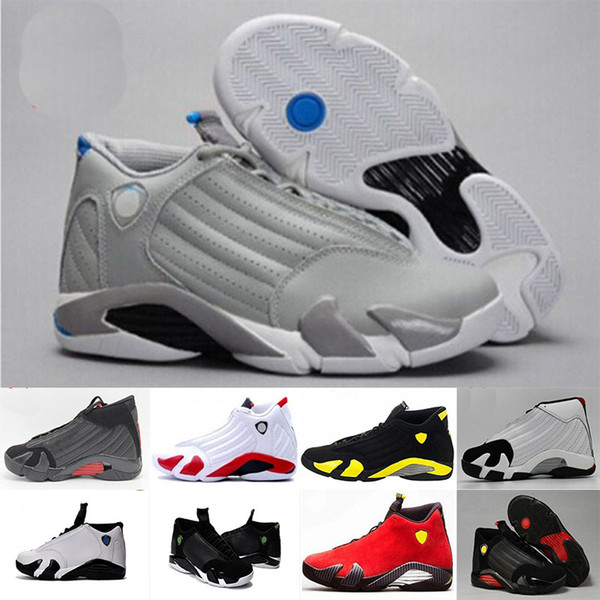2018 14 mens basketball shoes Indiglo Oxidized Green Thunder Black Toe Cool Grey mens sneaker sport shoes size 8-13 wholesale free shipping