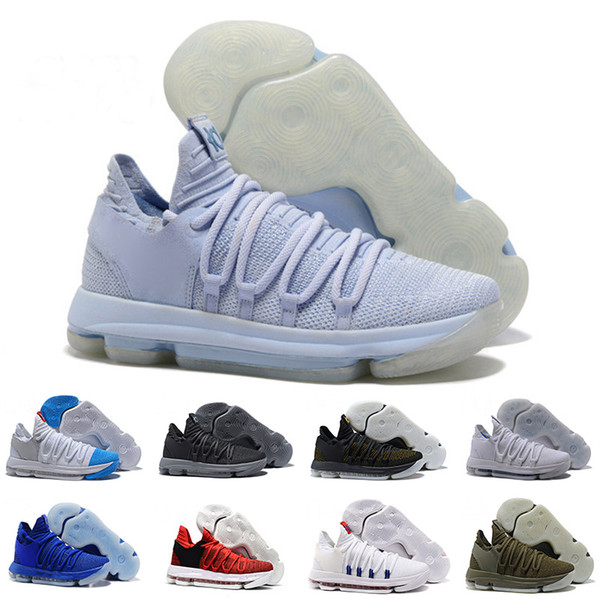 2018 Men Basketball Shoes 10 Anniversary University Still KD Igloo BETRUE Oreo Kevin Durant Elite Sport Sneakers free shipping drop shipping
