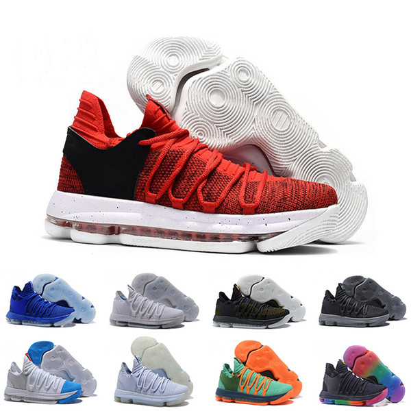 2018 Men Basketball Shoes 10 Anniversary University Still KD Igloo BETRUE Oreo Kevin Durant Elite Sport Sneakers wholesale free shipping