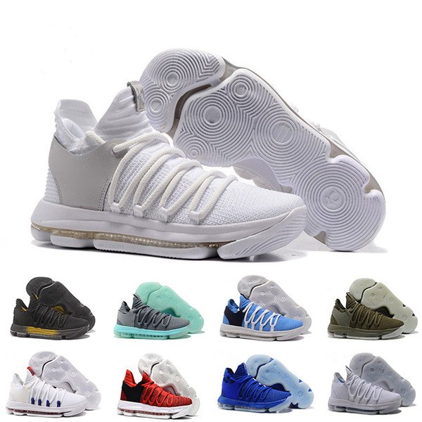 Men Basketball Shoes New Zoom KD 10 Anniversary University Red Still Kd Igloo BETRUE Oreo USA Kevin Durant Elite KD10 Sport Sneakers KDX
