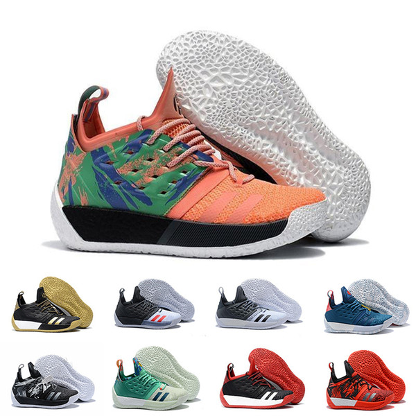 Vol.2 Mens Basketball Shoes James Harden 2 Wolf Grey Sports Sneakers Training Boost