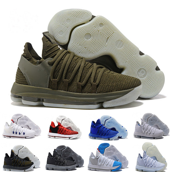 2018 Men Basketball Shoes 10 Anniversary University Still KD Igloo BETRUE Oreo Kevin Durant Elite Sport Sneakers wholesale