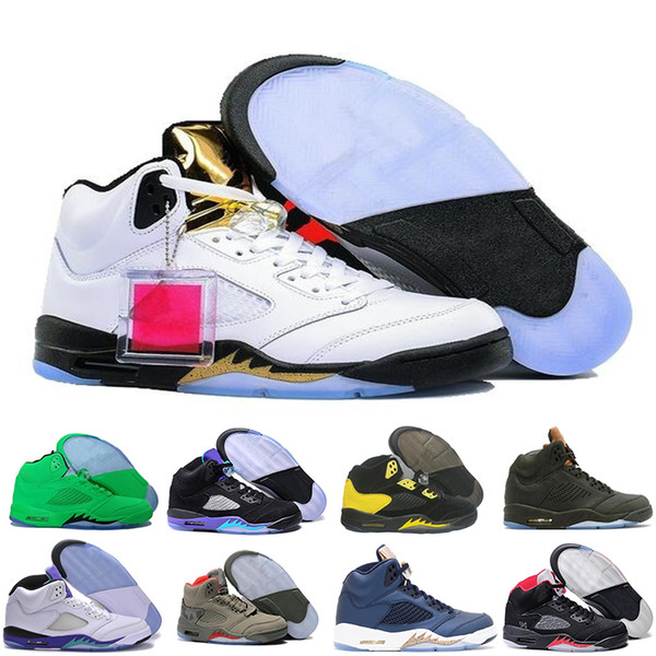5 Basketball Shoes 5s V Men Women Red Suede Oregon Ducks Olympic Grape Raptors Cement Classic Sport Shoe