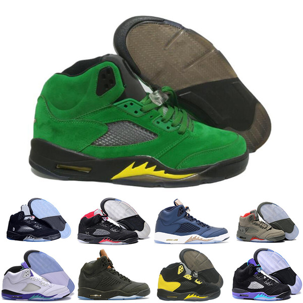 5 Basketball Shoes 5s V Men Women Red Suede Oregon Ducks Olympic Grape Raptors Cement Classic Sport Shoe free shipping