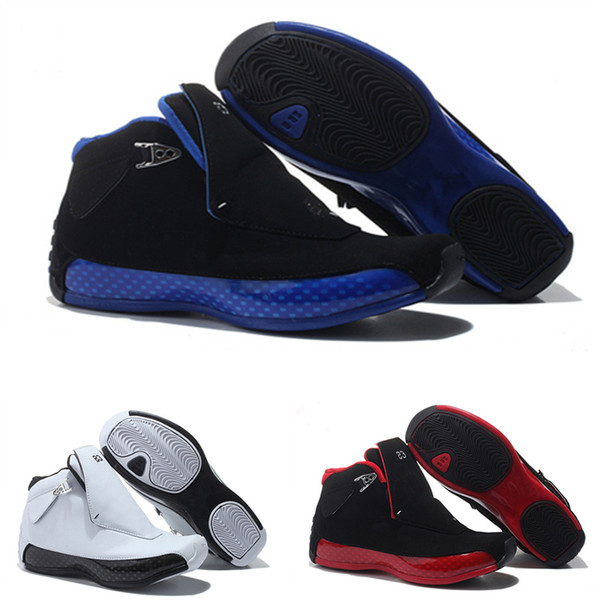 2018 18 Mens Basketball Shoes high Quality black and blue Sport Shoes 18s Athletics Sport Sneaker Size 8-13 wholesale free shipping