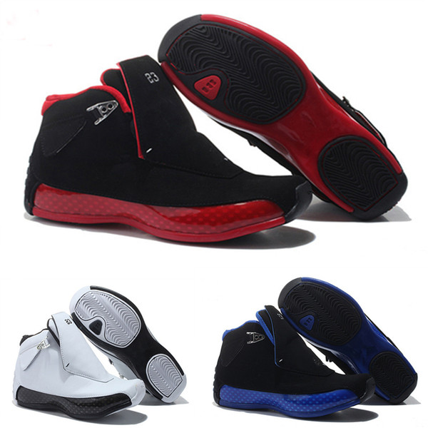 2018 18 Mens Basketball Shoes high Quality black and blue Sport Shoes 18s Athletics Sport Sneaker Size 8-13 wholesale