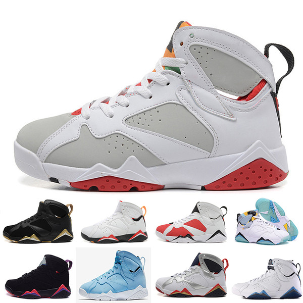 2018 7 men basketball shoes UNC Pantone Tinker Alternate Olympic Hares Bordeaux Cigar Cardinal French GMP Sneakers wholesale free shipping