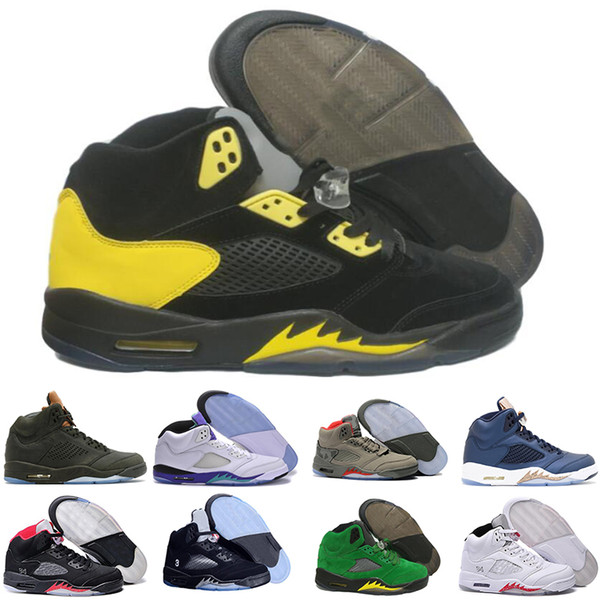 5 Basketball Shoes 5s V Men Women Red Suede Oregon Ducks Olympic Grape Raptors Cement Classic Sport Shoe drop shipping free shipping