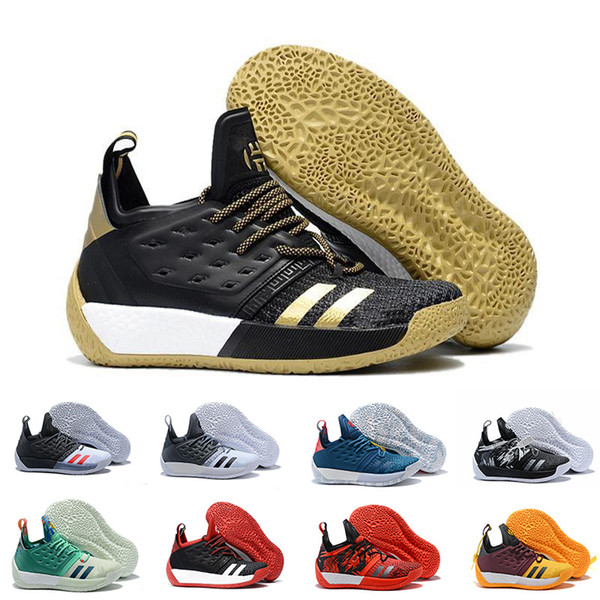 Vol.2 Mens Basketball Shoes James Harden 2 Wolf Grey Sports Sneakers Training Boost drop shipping
