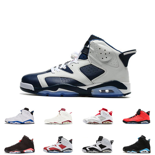 2018 6s Mens Basketball shoes 6 Cat Infrared sports Maroon Olympic Alternate Hare Oreo Angry bull Sports sneakers wholesale drop shipping