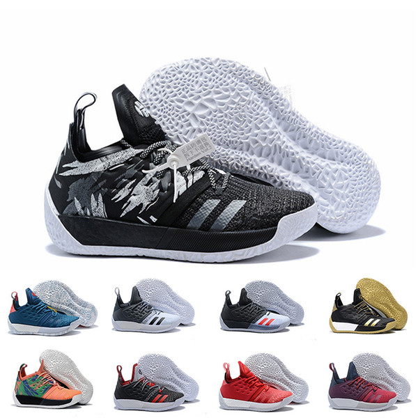 Vol.2 Mens Basketball Shoes James Harden 2 Wolf Grey Sports Sneakers Training Boost free shipping