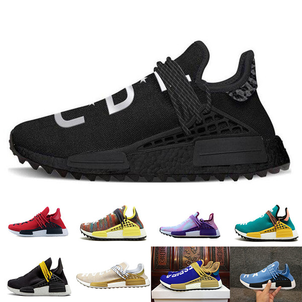 2018 Human RACE Running Shoes Pharrell Williams NMD Trail Mens Women Casual Trainers Sneakers free shipping