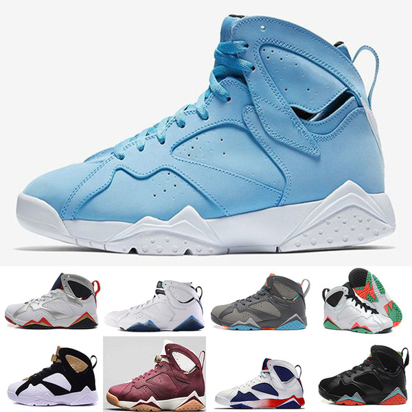 7 men basketball shoes UNC Pantone Tinker Alternate Hares Bordeaux Cigar Cardinal French GMP Sneakers size 41-47 wholesale drop shipping