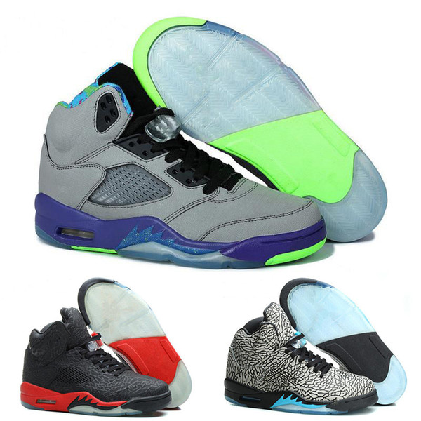 5s Men Basketball Shoes 5 Bull Black Metallic White Grape Bel Black Grape Oreo CNY Sneakers wholesale