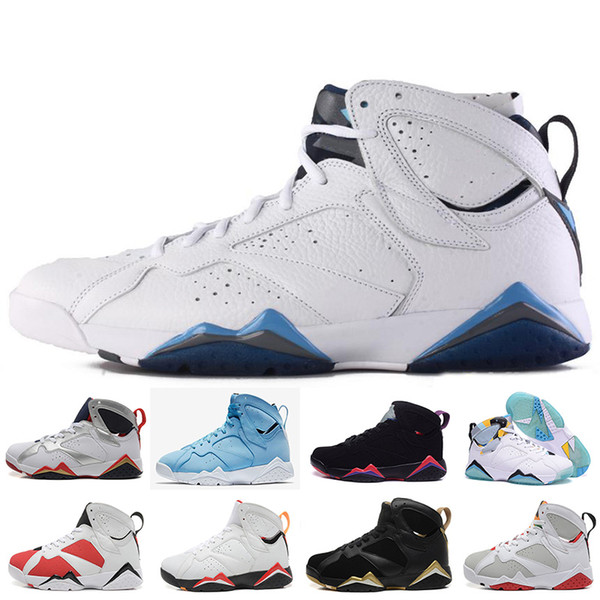 7 men basketball shoes UNC Pantone Tinker Alternate Olympic Hares Bordeaux Cigar Cardinal French GMP Sneakers size 41-47