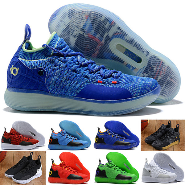 11 Basketball Shoes New Arrival KD Black Grey Persian Violet Chlorine Blue Sneakers Kevin Durant 11s Mens Trainers Shoes free shipping