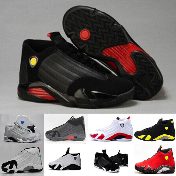 2018 14 mens basketball shoes Indiglo Oxidized Green Thunder Black Toe Cool Grey mens sneaker sport shoes size 8-13 drop shipping
