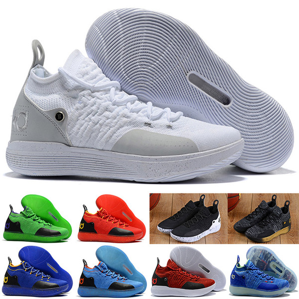 11 Basketball Shoes KD Black Grey Persian Violet Chlorine Blue Sneakers Kevin Durant 11s Mens Trainers Shoes wholesale free shipping