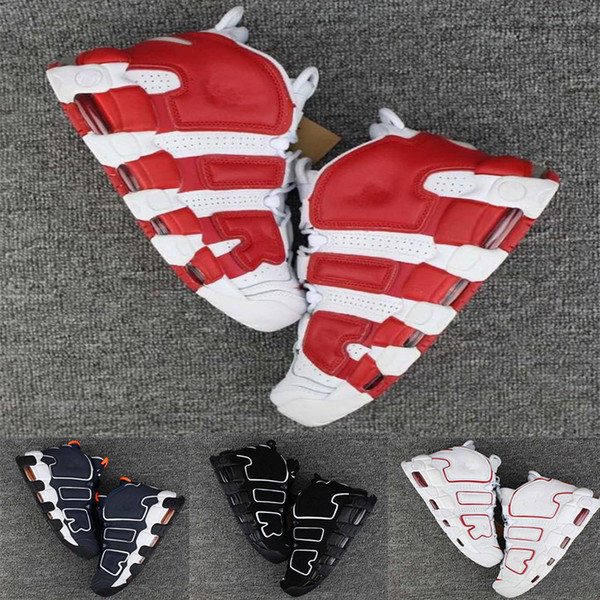 Air 3M Basketball Shoes Uptempo QS Olympic Varsity Maroon Scottie Mens Casual Sneakers Shoes 41-46 wholesale