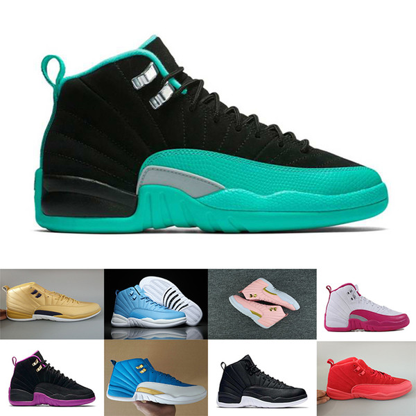 12 basketball shoes wool white Flu Game UNC Gym red taxi gamma french blue Suede sneaker Sport Shoes