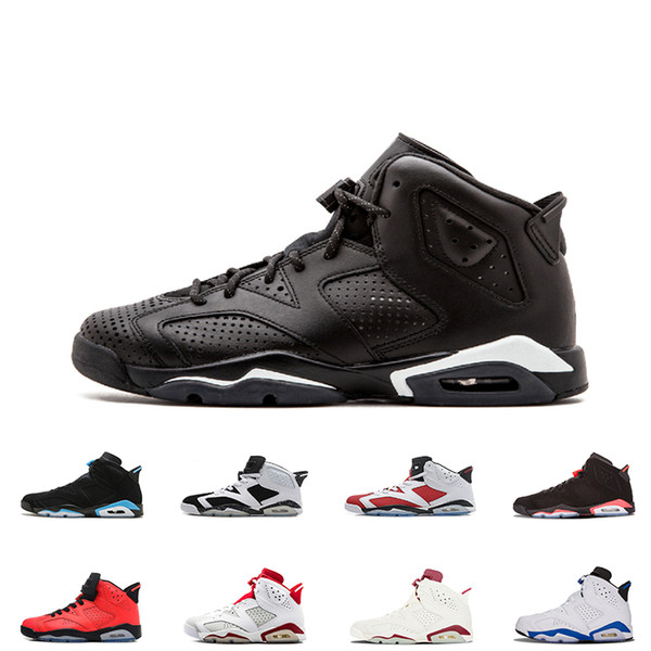 2018 6s Mens Basketball shoes 6 Cat Infrared sports Maroon Olympic Alternate Hare Oreo Angry bull Sports sneakers drop shipping